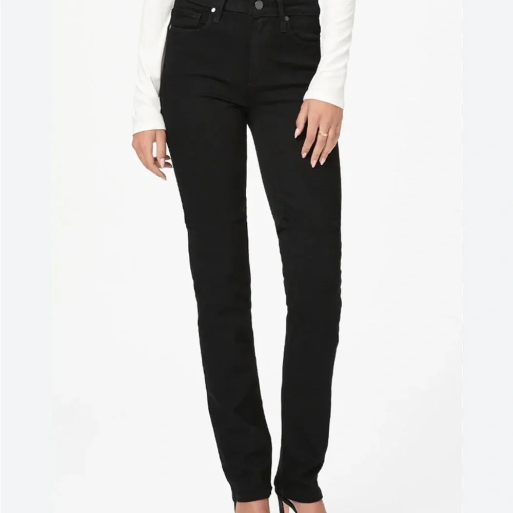 PAIGE Women's Hoxton Straight Leg‎ Black Shadow Jeans Size 29 - Picture 14 of 15